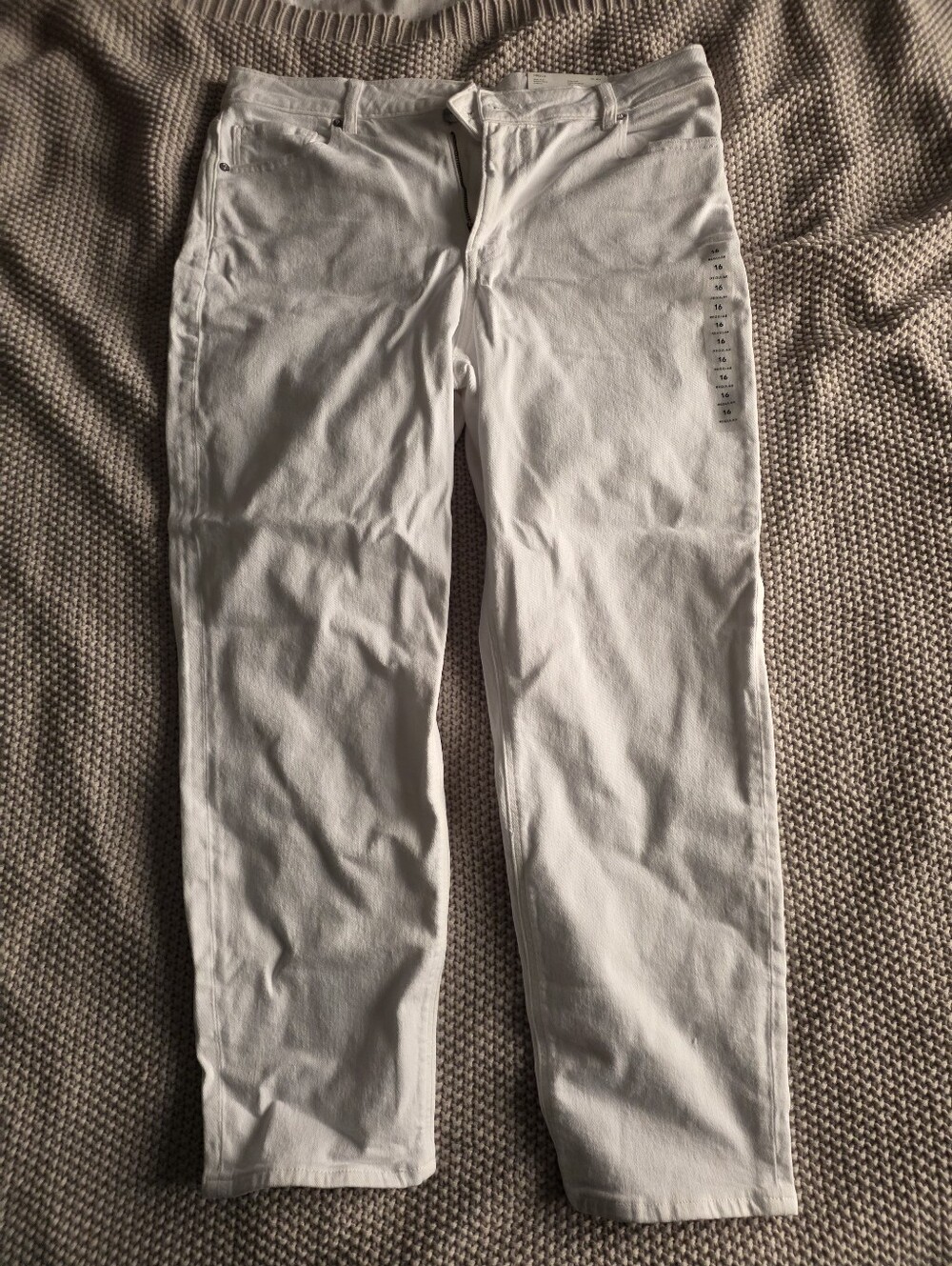 White Womens Mom Jean